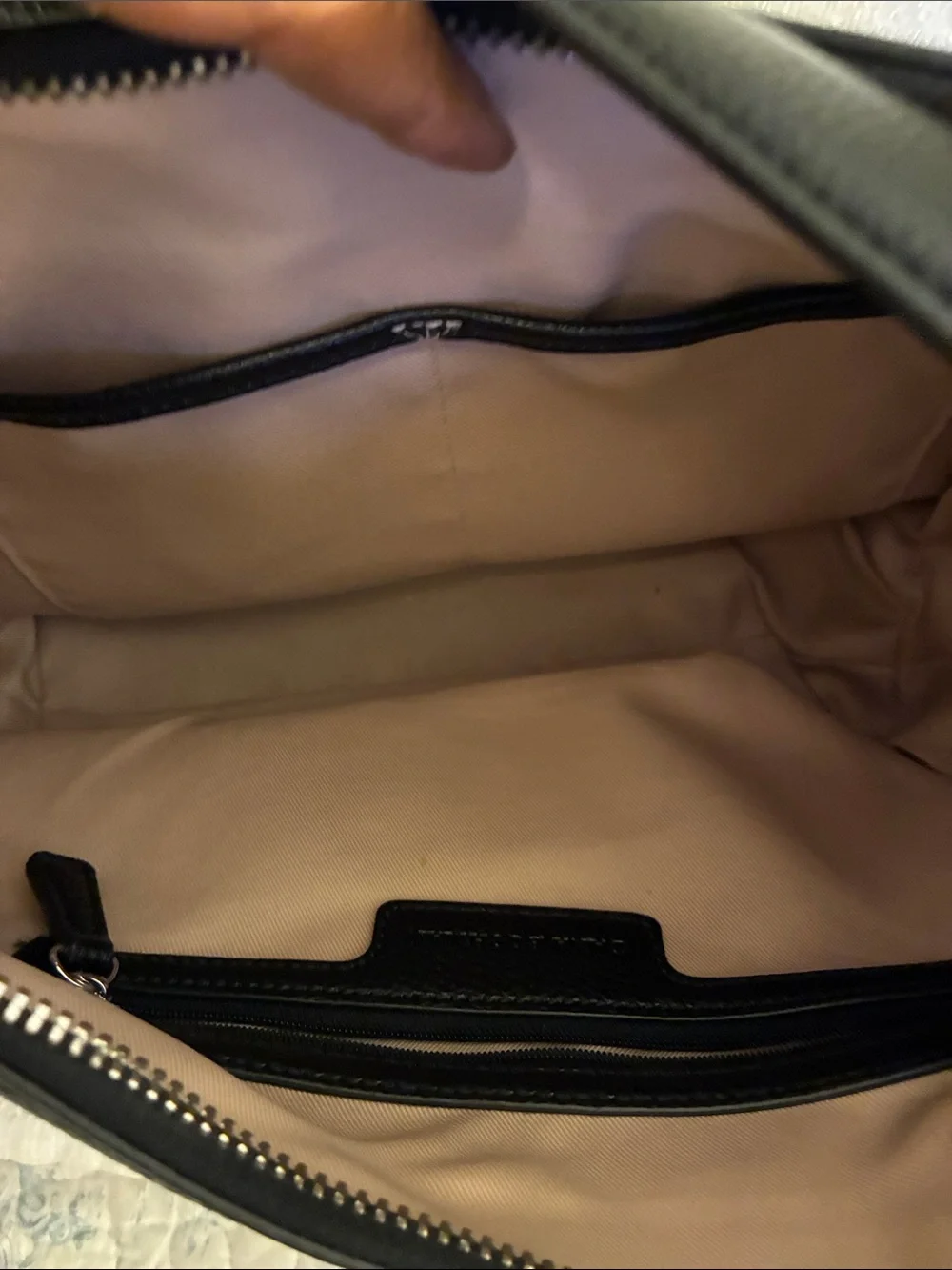 Dana Buchman Black Pebbled Faux Leather Shoulder Bag with Silver Hardware-Hobo